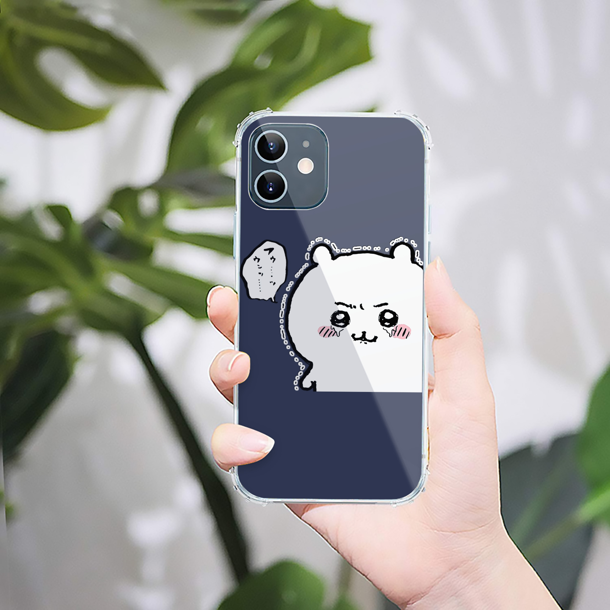 （画像用） ちいかわ ちいかわ Chii-kawa chiikawa 【iPhone 12シリーズ対応】透明スマホケース（クリアソフトケース）